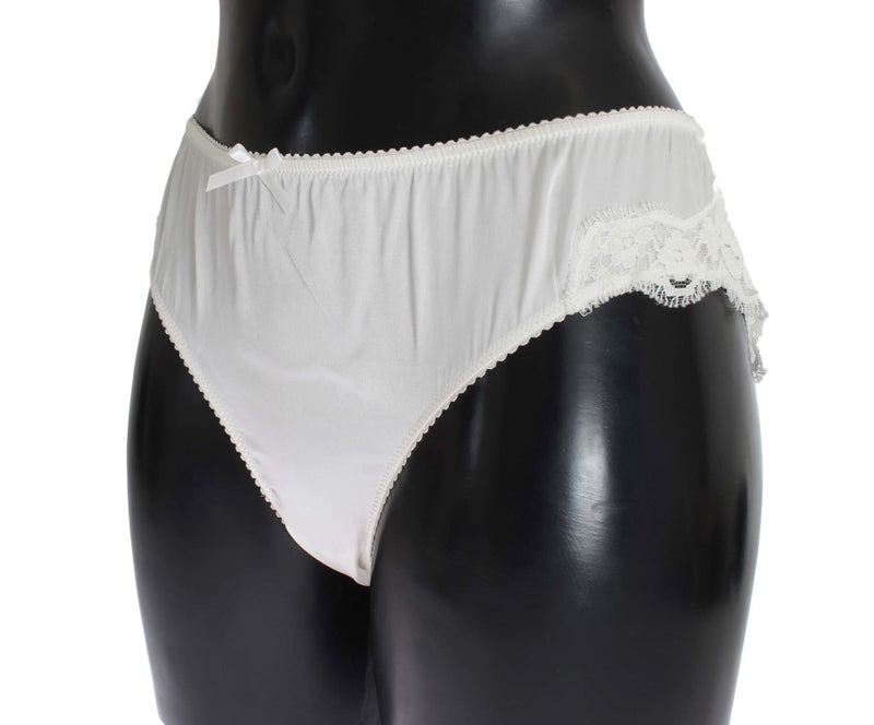 White Satin Stretch Underwear Panties