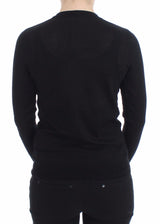 Black Crewneck Sweater Pullover Top