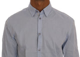 Blue Casual Cotton Regular Fit Shirt