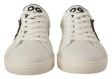 White Leather Heart Low Top Sneakers Shoes