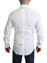 White Pure Cotton Men Dress Formal Shirt