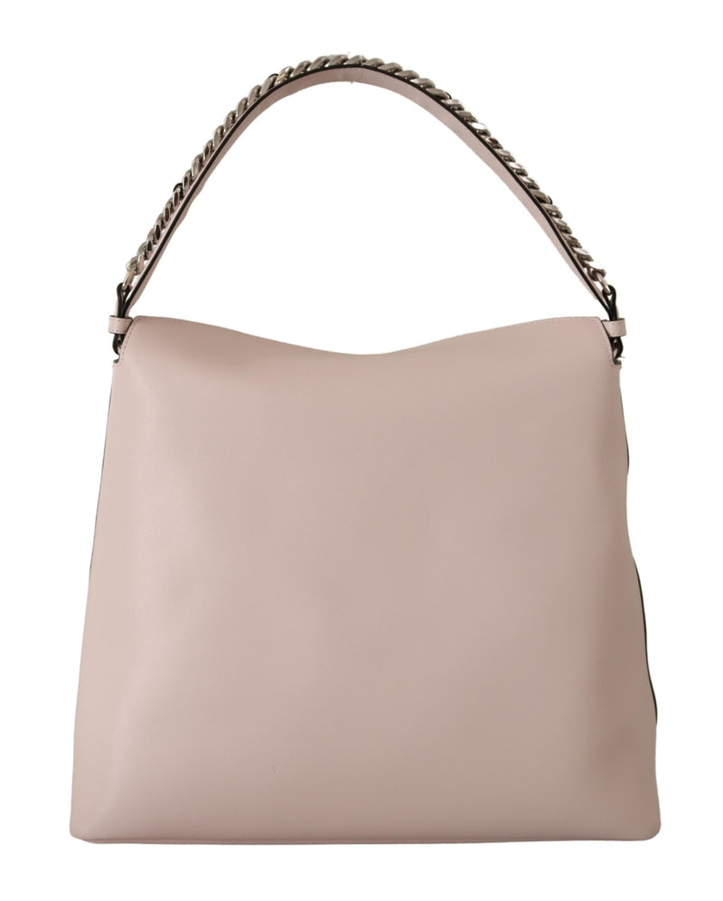 Light Pink Mauve Leather Shoulder Bag