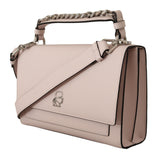 Light Pink Leather Shoulder Bag