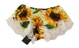 White Sunflower Lace Lingerie Underwear