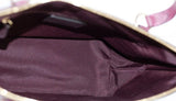 Black Cherry Leather Gallery Shoulder Tote Handbag Purse Bag