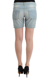 Beachwear Blue Denim City Casual Dress Shorts - Avaz Shop