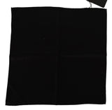 Black 100% Silk Square Handkerchief Scarf - Avaz Shop