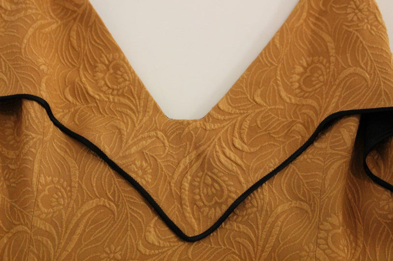 Black Bronze Silk Sleeveless Above Sheath Dress - Avaz Shop