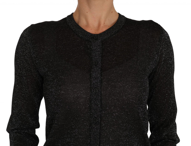 Black Cardigan Sweater Lightweight Top - Avaz Shop