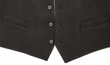 Black Cotton Dress Vest Blazer Jacket - Avaz Shop