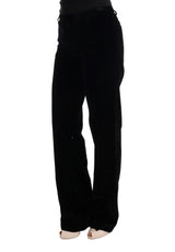 Black Cotton Regular Fit Formal Pants - Avaz Shop