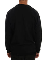 Black Crewneck Cotton Sweater - Avaz Shop