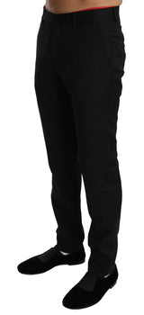 Black Dress Formal Trouser Mens Wool Pants - Avaz Shop