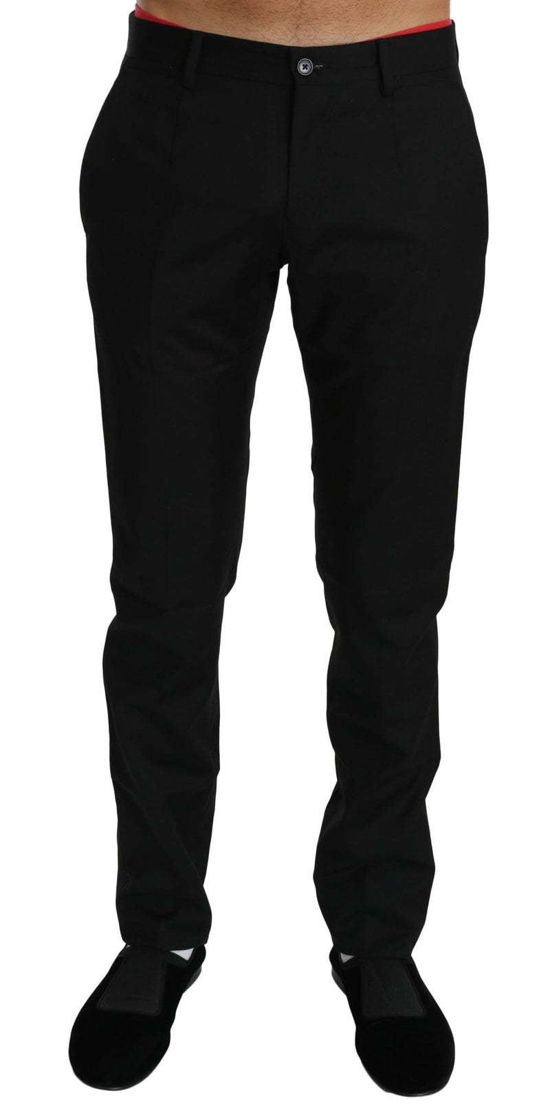 Black Dress Formal Trouser Mens Wool Pants - Avaz Shop