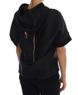 Black Fairy Tale Crystal Hooded Sweater - Avaz Shop