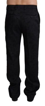 Black Jaquard Formal Men Trouser Pants - Avaz Shop