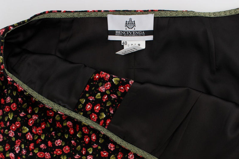 Black Multicolor Floral Suit - Avaz Shop