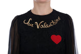 Black San Valentino Sequined Shift Dress - Avaz Shop