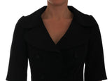 Black Short Croped Jacket Blazer - Avaz Shop