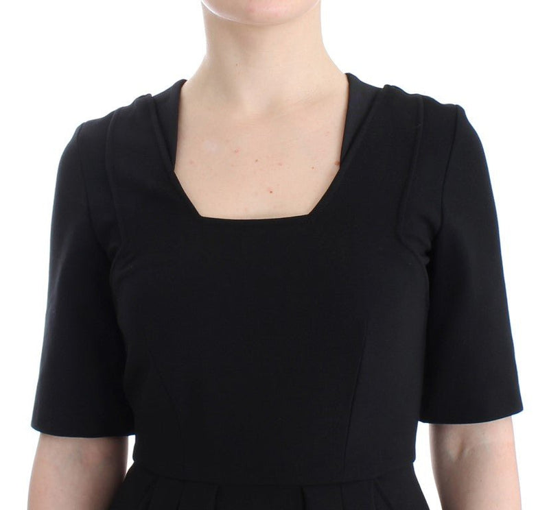 Black short sleeve venus dress - Avaz Shop