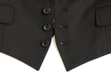 Black Silk Scarf Back Blazer Jacket - Avaz Shop