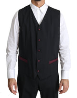 Black Slim Fit 3 Piece MARTINI Suit - Avaz Shop