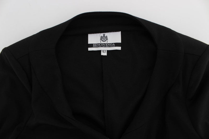 Black Stretch Sheath Dress & Sweater Set - Avaz Shop