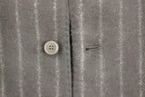 Black Striped Wool Logo Vest Gilet Weste - Avaz Shop