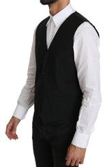 Black Waistcoat Formal Gillet STAFF Vest Dress - Avaz Shop