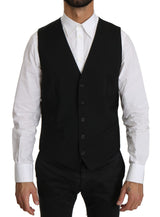 Black Waistcoat Formal Gillet STAFF Vest Dress - Avaz Shop