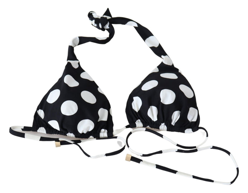 Black White Polka Print Two Piece Swimwear Bikini - Avaz Shop