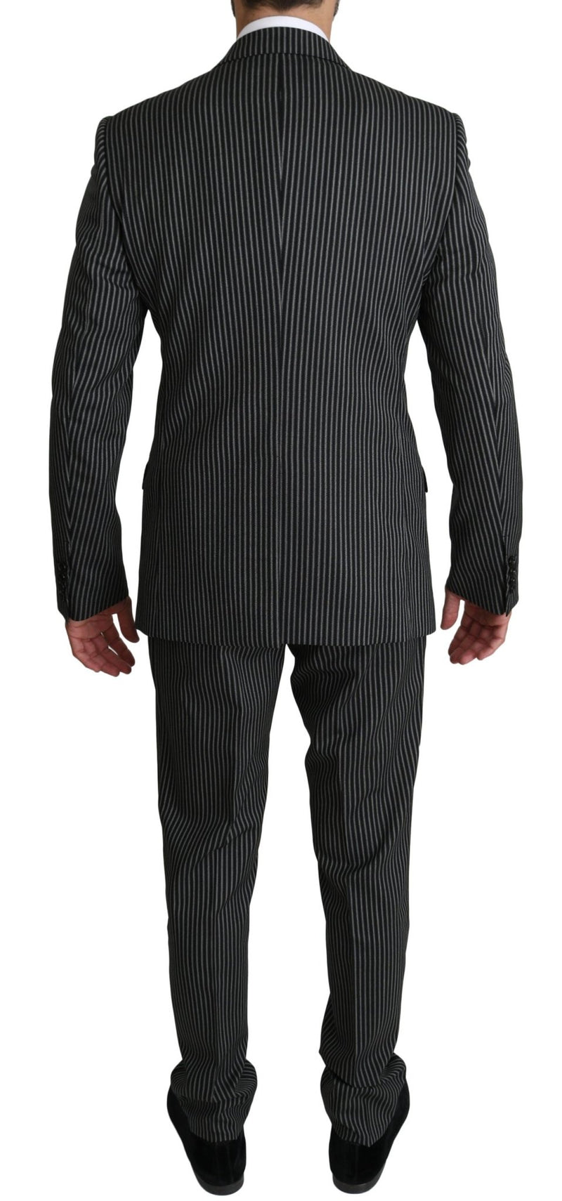 Black White Stripes 2 Piece MARTINI Suit - Avaz Shop