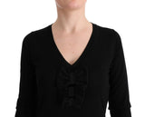 Black Wool Long Sleeve Shift Dress - Avaz Shop
