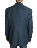 Blazer Vest 2 Piece Blue MARTINI Wool - Avaz Shop
