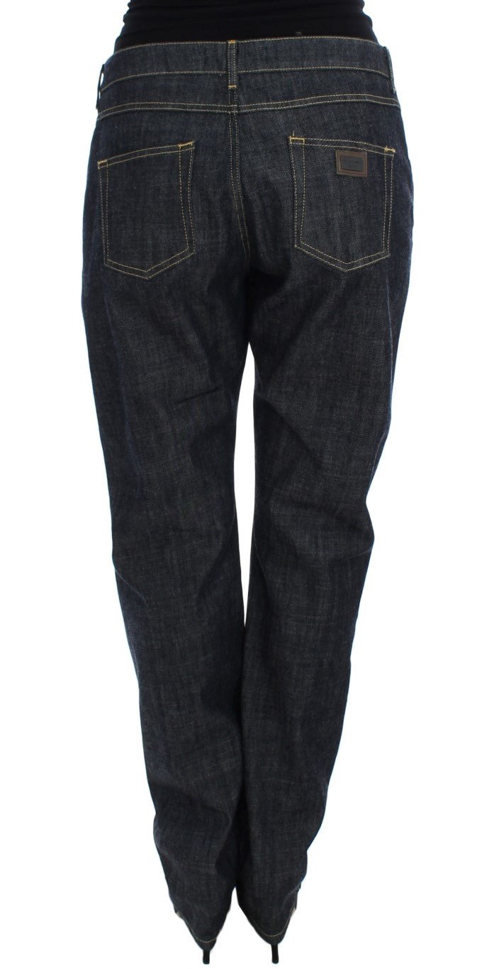 Blue Cotton Oversize Denim Jeans - Avaz Shop
