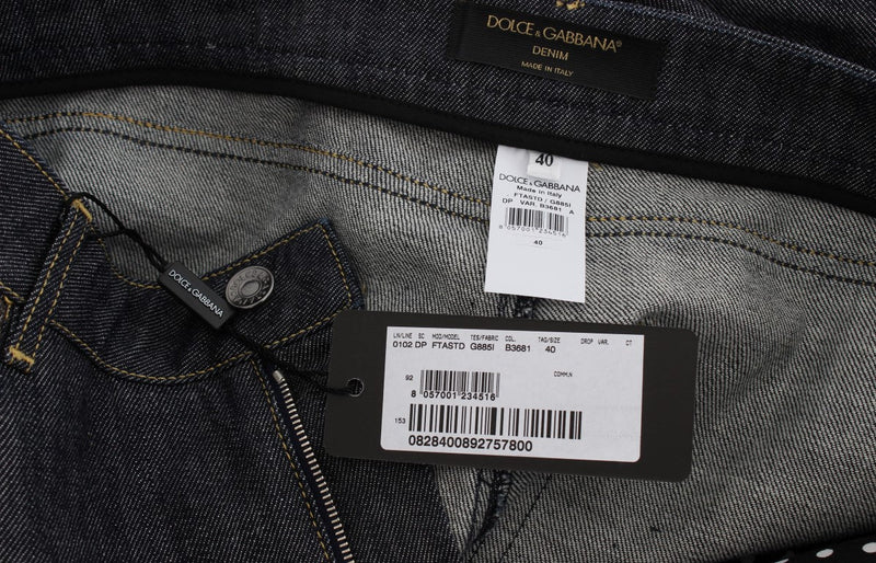 Blue Cotton Oversize Denim Jeans - Avaz Shop