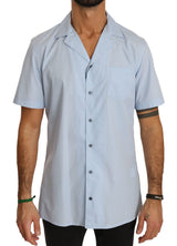 Blue Short Sleeve 100% Cotton Top Shirt - Avaz Shop