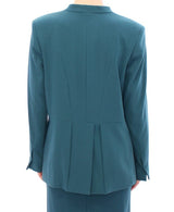 Blue stretch blazer jacket - Avaz Shop
