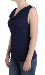 Blue top sleeveless blouse - Avaz Shop