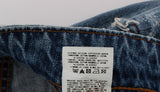 Blue Wash Cotton Boyfriend Fit Cropped Jeans - Avaz Shop