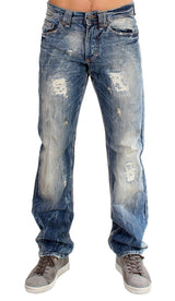 Blue washed cotton Jeans - Avaz Shop
