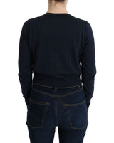 Blue Wool Blouse Sweater - Avaz Shop