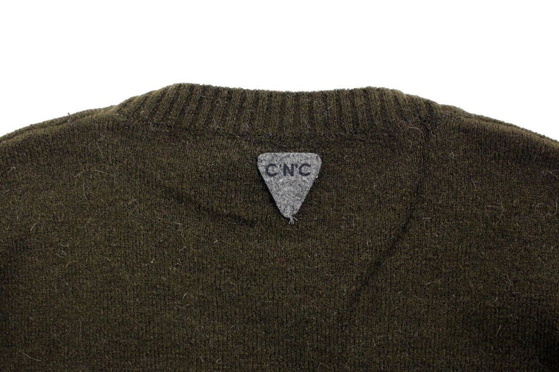Brown striped crewneck sweater - Avaz Shop