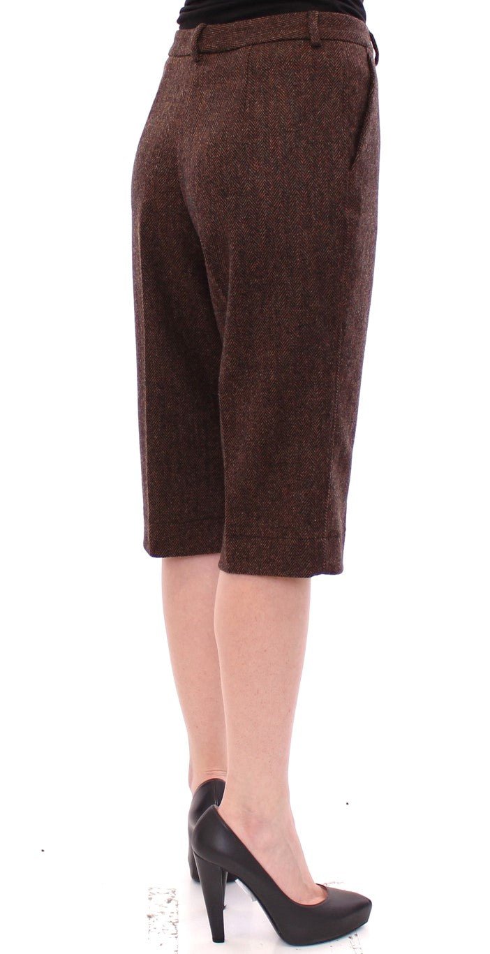 Brown wool shorts pants - Avaz Shop