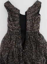 Dark Silk Shift Gown Full Length Dress - Avaz Shop