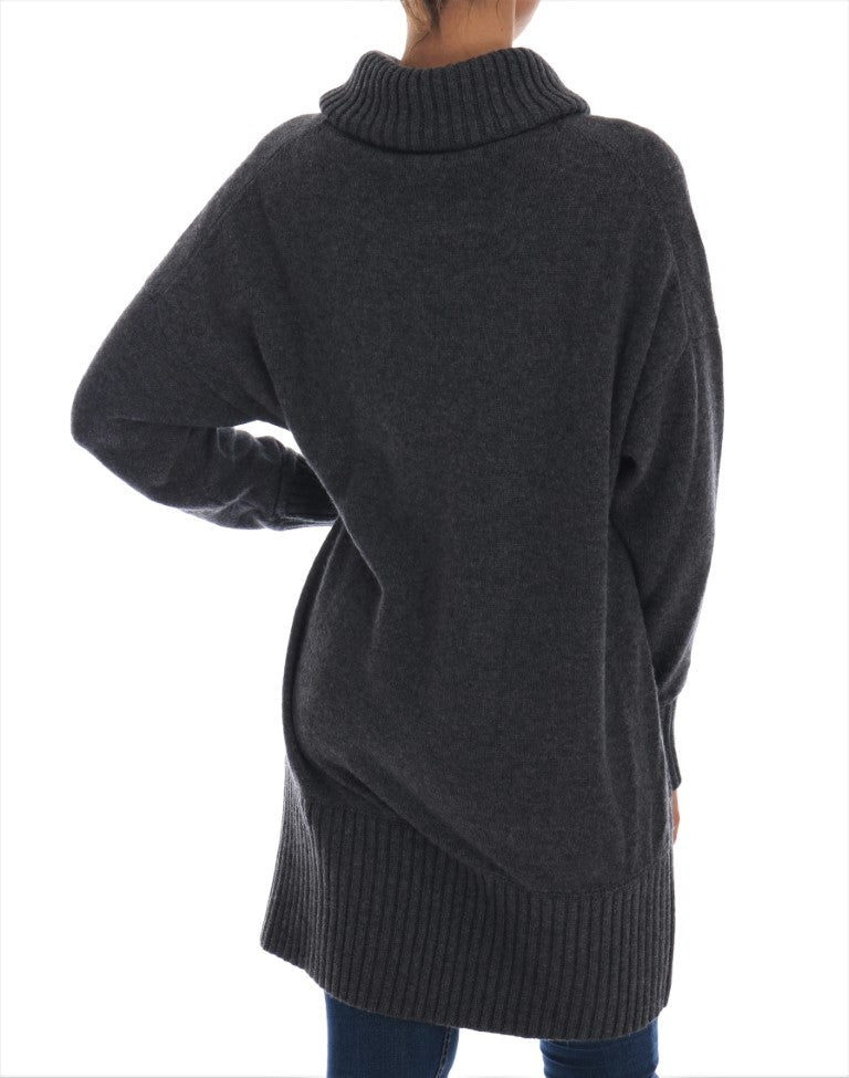 Fairy Tale Crystal Gray Cashmere Sweater - Avaz Shop