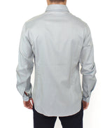 Gray Cotton Long Sleeve Casual Shirt Top - Avaz Shop