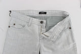 Gray Cotton Slim Fit Bootcut Jeans - Avaz Shop
