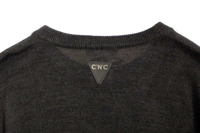 Gray crewneck pullover sweater - Avaz Shop