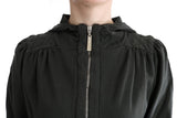 Gray Top Hooded Cotton Zipper Sweater - Avaz Shop